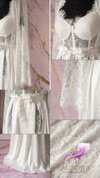 Bridal Lace Robe & Bralette Set